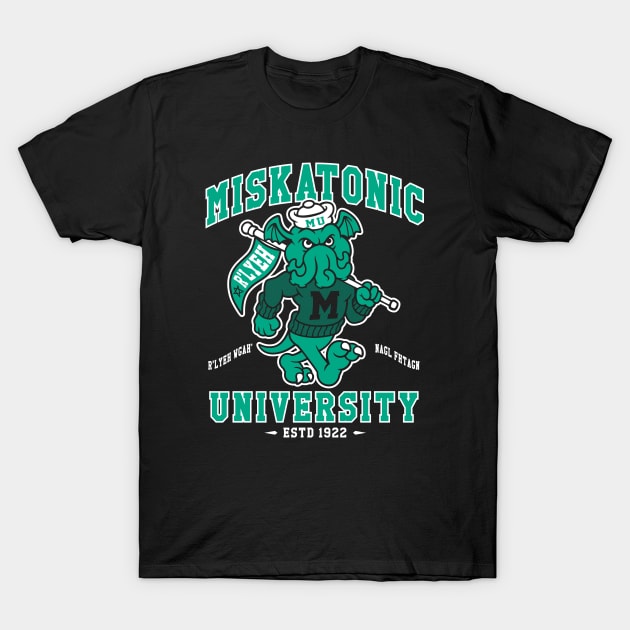 Miskatonic University Cthulhu - Creepy Cute Lovecraft - Spooky Monster T-Shirt by Nemons